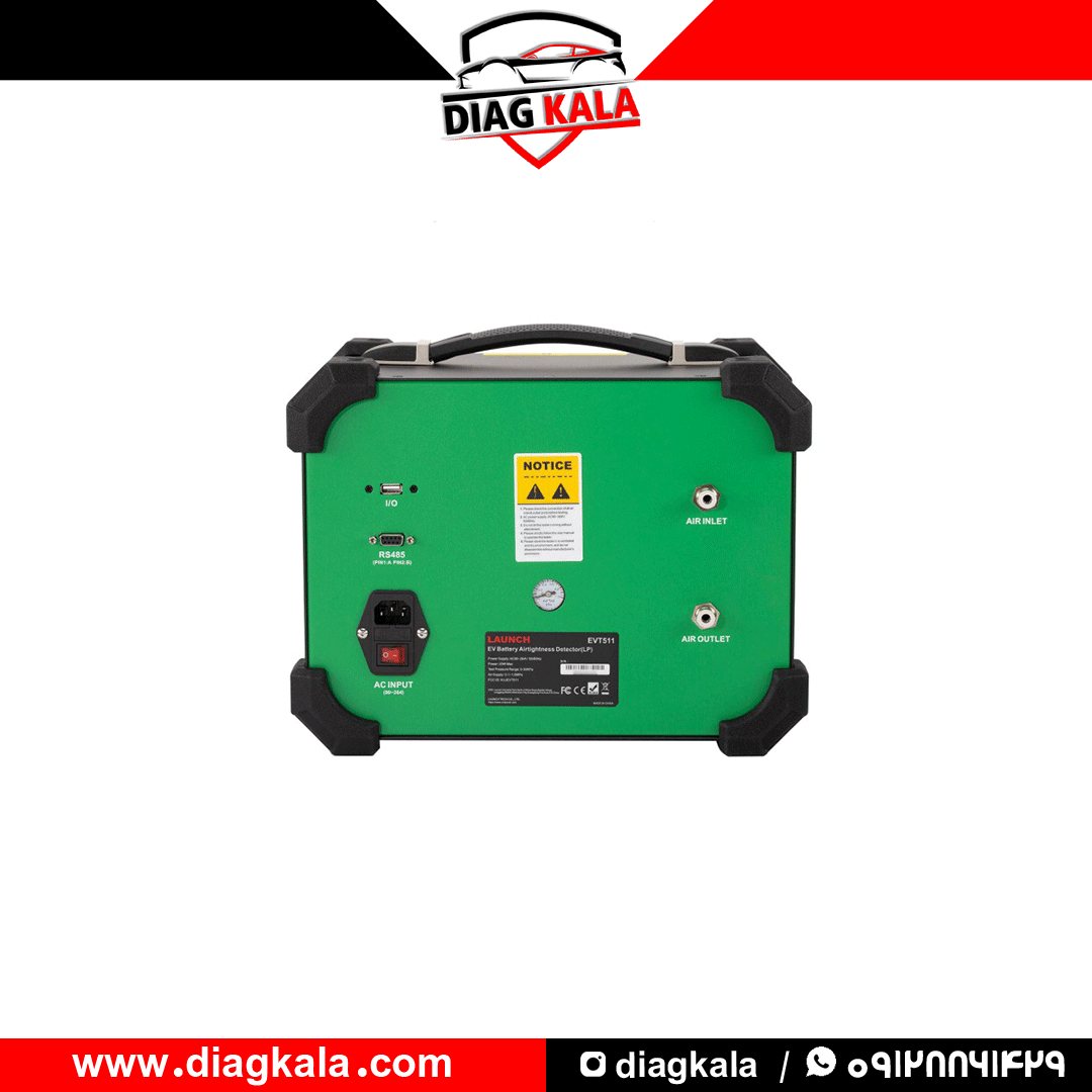 تست نشتی پک باتری خودرو برقی Launch EVT511