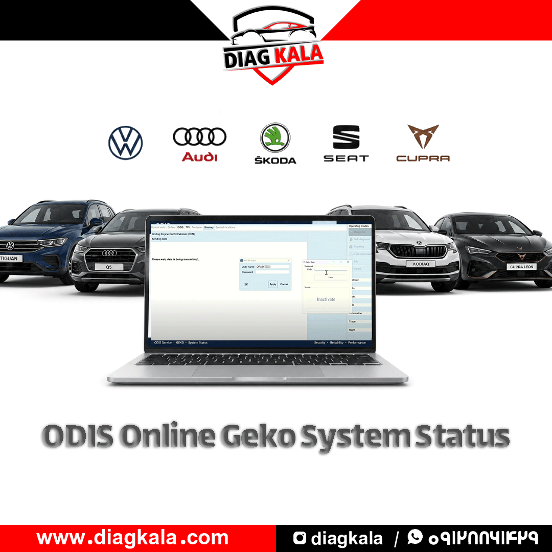 نرم افزار ODIS Online Geko System Status