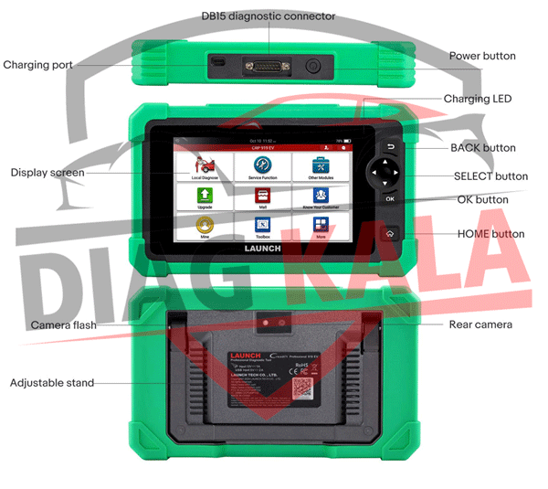 دیاگ خودرو برقی LAUNCH EV 919 MAX