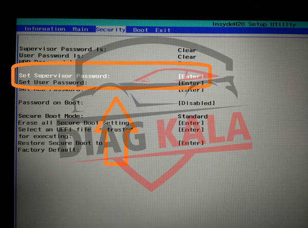 نحوه خاموش کردن Secure Boot