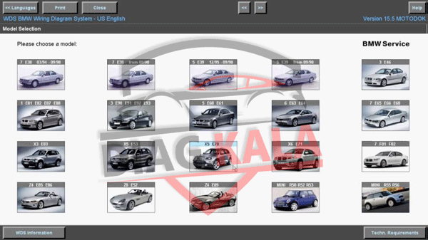 نرم افزار BMW WDS 15