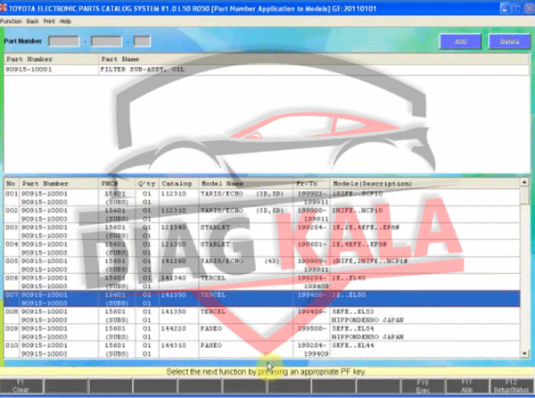 راهنمای جامع استفاده از نرم‌افزار کاتالوگ قطعات تویوتا و لکسوس EPC Toyota & Lexus